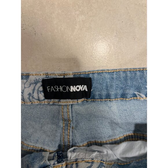 Forever 21 Paper Bag Stretch high-waisted denim shorts size 28 - Picture 2 of 7